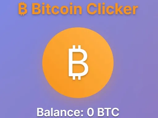 BTC Clicker: انقر واجمع البتكوين - لعبة متصفح مجانية