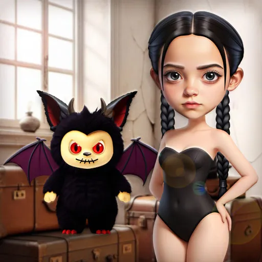 الأميرة الكئيبة ولعبتها المفضلة: تلبيس أزياء الهالوين الغامضة