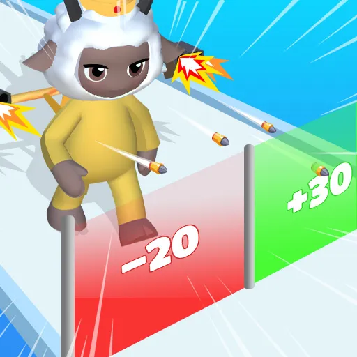 Pretty Sheep Run: لعبة الجري وإطلاق النار الأركيدية