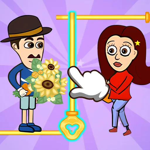 لعبة ألغاز الدبوس: أنقذ الحب والمغامرة الآن!