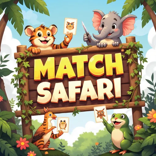 Safari Match: لعبة ألغاز مطابقة 3 ومغامرات السفاري