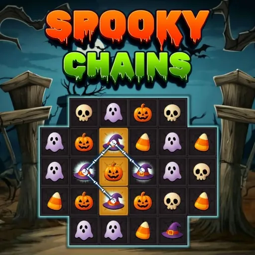 Spooky Chains: لغز الهالوين المطابق الممتع عبر المتصفح