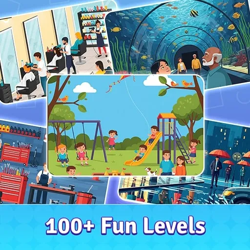 اكتشف الاختلافات ديفسي: تحدي البصر والمرح العقلي